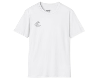 Thread Wave uniseks softstyle T-shirt - Chill Vibe T-shirt voor strandliefhebbers, perfect voor zomer, cadeaus, vrijetijdskleding, surfevenementen