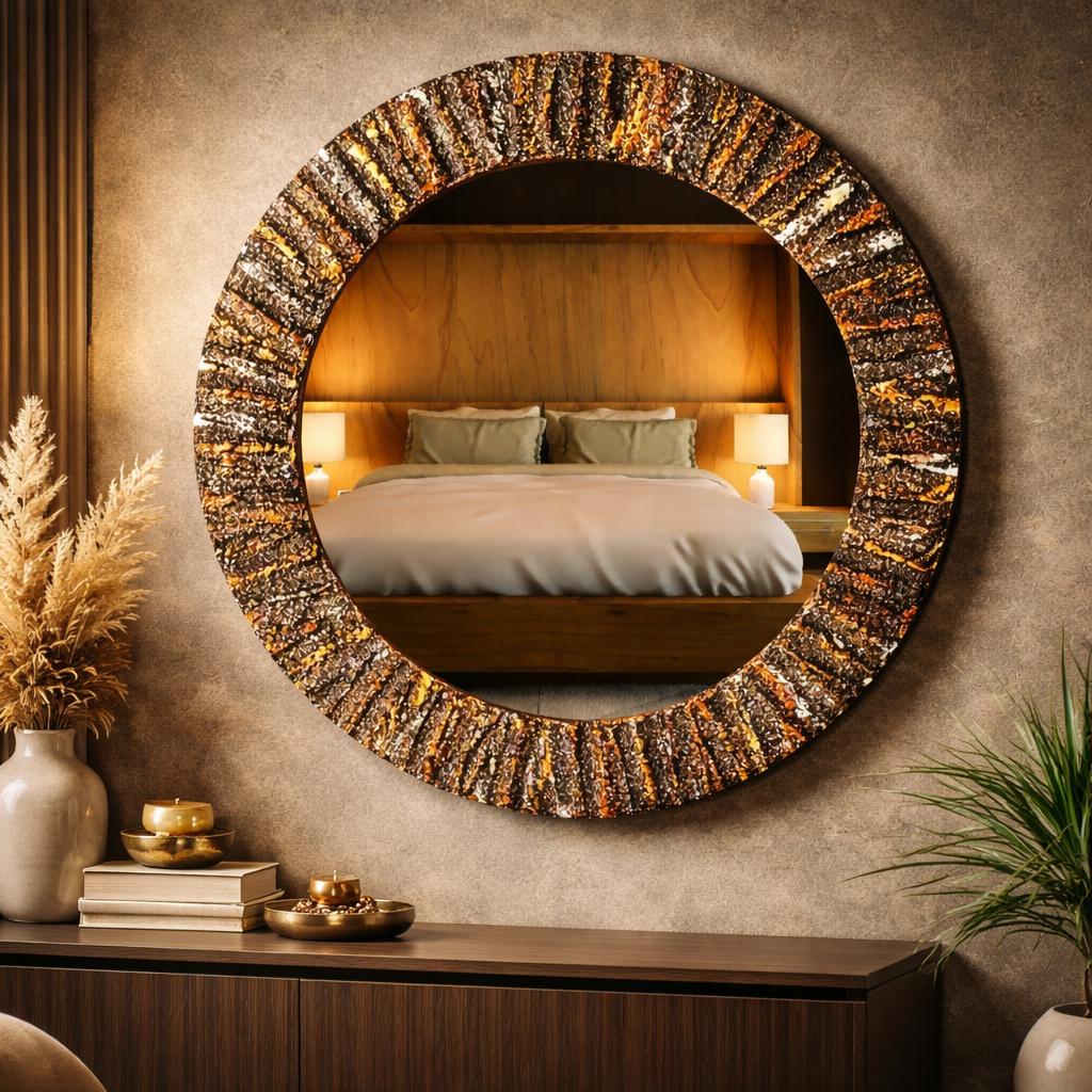 Gold Copper Frame Mirror - Etsy display picture 2