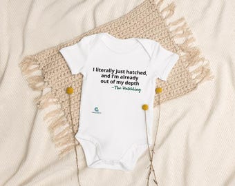 Organic Baby Onesie: Turtle Hatchling, Coral Reef