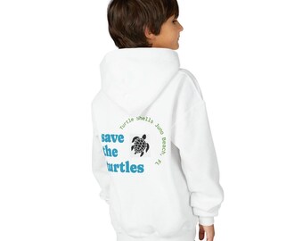 Save the Turtles Youth Hoodie Kids hoodie nesting season loggerhead