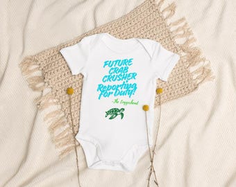 Organic Baby Onesie, Loggerhead Sea Turtle,