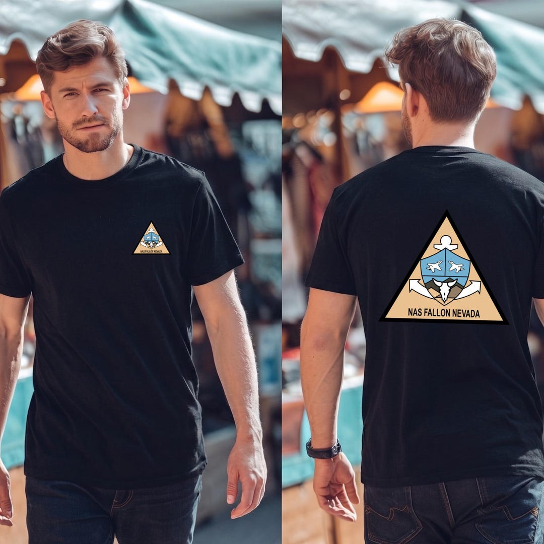 Naval Air Station Fallon (nas Fallon) - Men's Back and Front Tee T ...