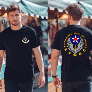 Air Force Special Operations Command - Men's Back And Front Tee T-shirt USA Size