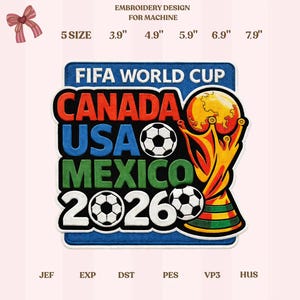 以下が含まれることがあります： FIFAワールドカップ2026のロゴが入った刺繍パッチ。カナダ、アメリカ、メキシコを表しています。サッカーボールとトロフィーのデザインで、サイズは9.9cmから20.1cmです。