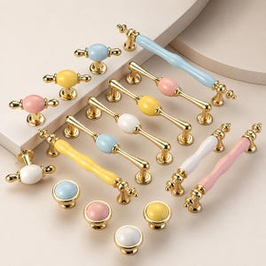 Colorful Ceramic Pull/Furniture Handle Cabinet Handle Hand/Kids Room Cabinet Handle/Kitchen Cabinet Handle/Colorful Pulls