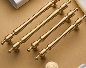 Antike Messing Schubladengriffe Pulls Knöpfe, Antik Messing Kleiderschrank Knauf, Gold Dresser Griffknopf, Haus, Schrank Hardware, Moderne Möbel