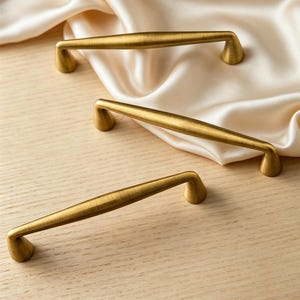 Antique Brass Drawer Pulls,Retro Kitchen Cabinet Handles,Champagne Gold Knobs Handle,Kitchen Cabinet Pull