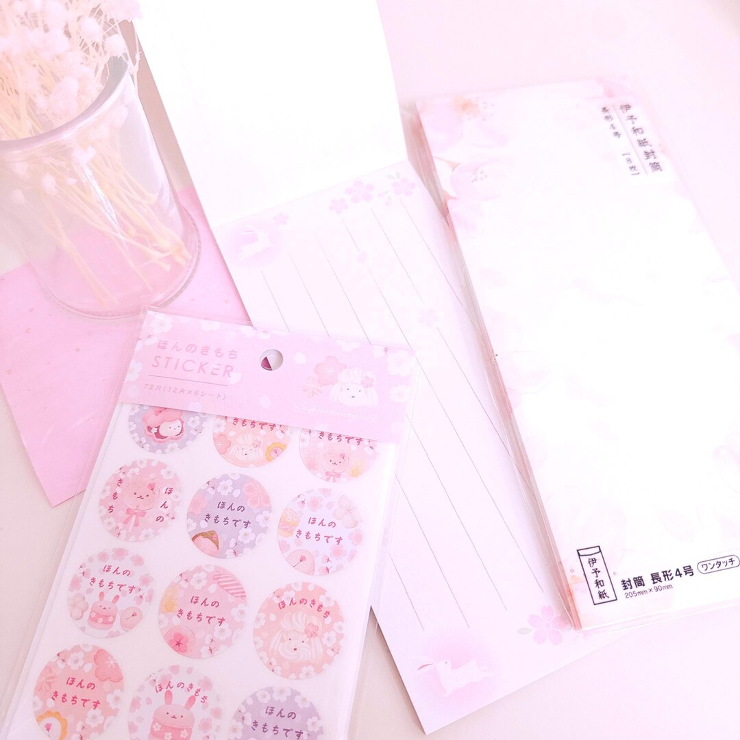 Sakura Letter Set & Sticker | Japanese Stationery Set | Made in Japan ...
