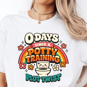 Potty Training Plot Twist PNG: Groovy Retro Toilet Humor (Digital Download)