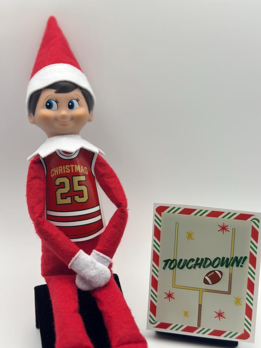 Football Elf on the Shelf Accessory Sticker Sheet Kit | Jersey Shirt
