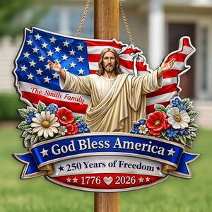 God Bless America Outdoor Sign - Etsy