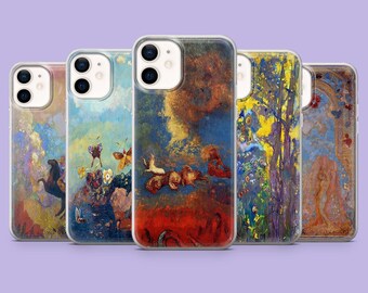 Odilon Redon Phone Case Dreamlike Mystical Art Cover for iPhone 17Pro, 16, 15, 14, 13, Samsung S26, S25, S24, S23Fe, A16, A56, Pixel 10, 9