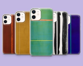 Barnett Newman Phone Case Zip Line Art Cover for iPhone 17Pro, 16, 15, 14, 13, 12, Samsung S26, S25, S24, S23Fe, A16, A56, Pixel 10, 9Pro