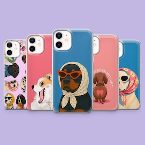 Funda para teléfono con meme de perro, ideal para iPhone 17 Pro, 16, 15, 14, 13, Samsung S25, S24FE, S23, S22, A16, A55, A25 y Pixel 9.