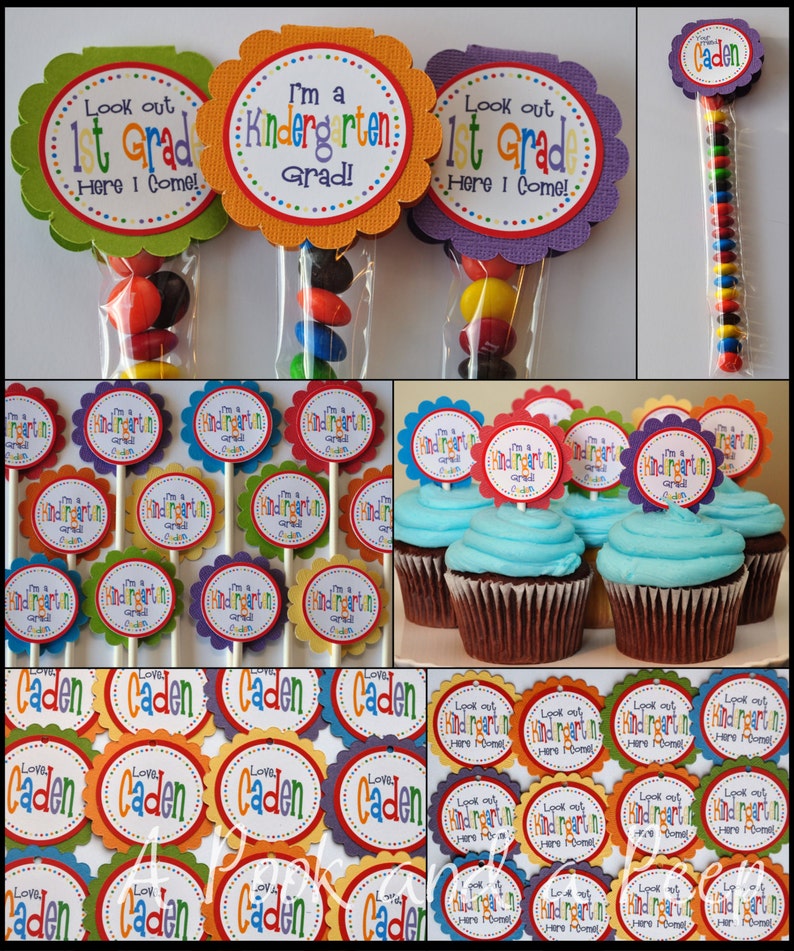 kindergarten preschool grade school graduation gift favor tags etsy