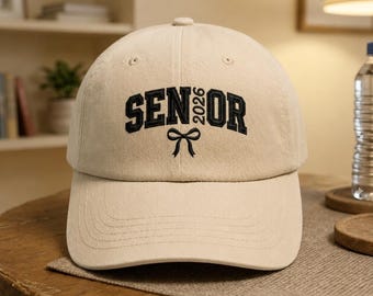 Senior 2026 Embroidered Hat, Class of 2026 Baseball Cap, Graduation Gift, Senior Student Dad Hat, High School Senior Gift