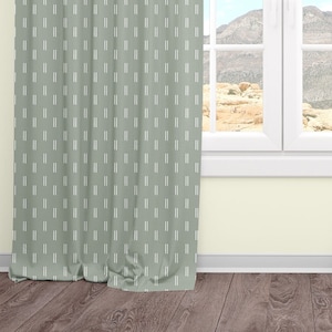 Sage Curtain Panels, Nursery Bedroom Blackout and Sheer Curtains