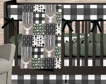 woodland crib set boy