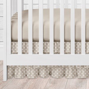 Polka dot crib clearance skirt