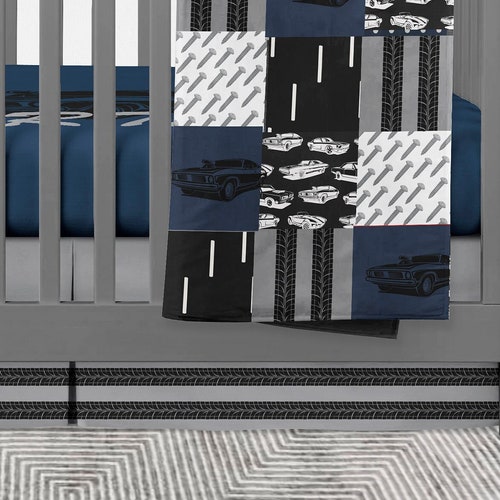 Muscle Car Baby Boy Crib Bedding Set Classic Cars Nursery Etsy Canada