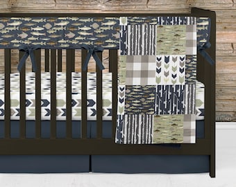 fishing nursery bedding at target