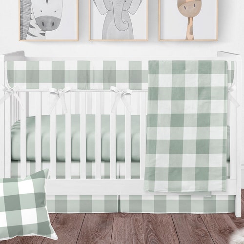 Sage Crib Bedding Gender Neutral Nursery Baby Bedding in Etsy