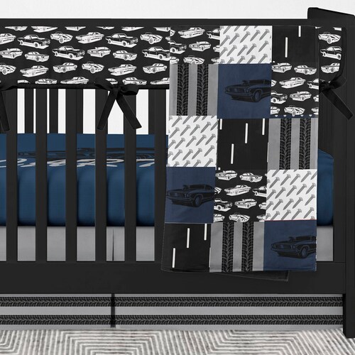 Car Boy Crib Bedding Set Classic Cars Nursery Theme Muscle Etsy