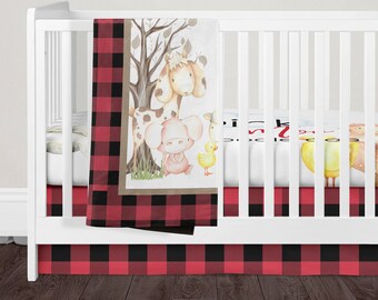 farm animal crib set