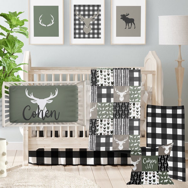 Deer Baby Bedding Etsy