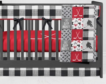 hockey crib sheets