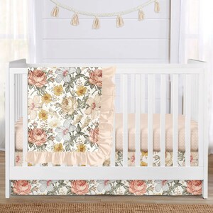 Vintage floral crib bedding outlet