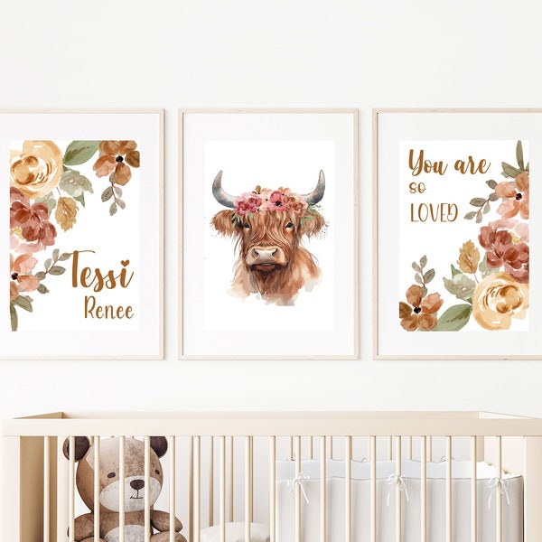 Cow Nursery Decor Etsy