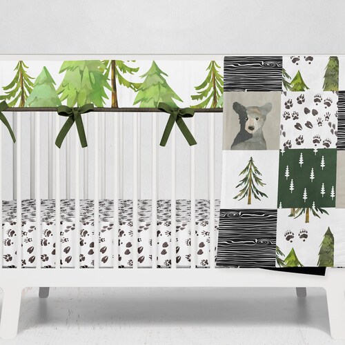 Woodland Crib Bedding Set Baby Boy Crib Bedding Love You to Etsy