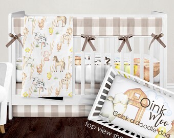 farm cot bedding