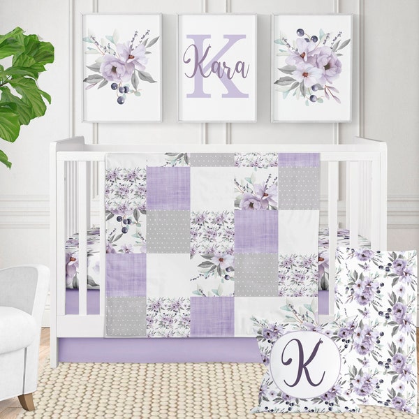 Purple Bedding Etsy