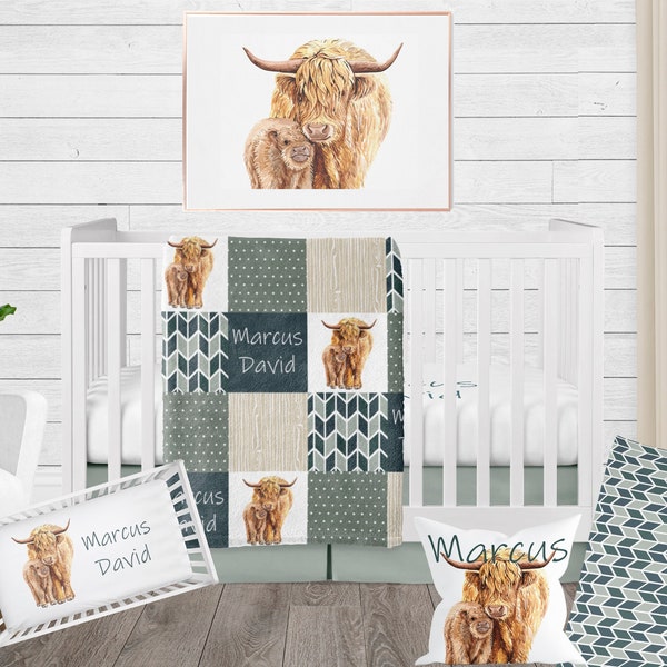 Boy Crib Bedding Etsy