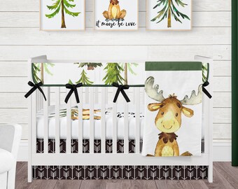 moose crib sheets