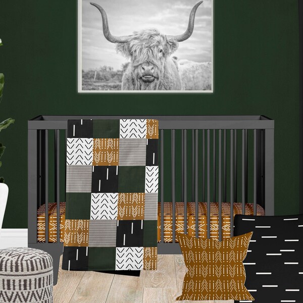 Gold Crib Bedding Etsy