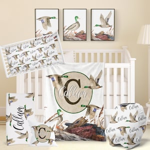 Duck hunting crib bedding deals