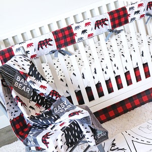 lumberjack crib bedding