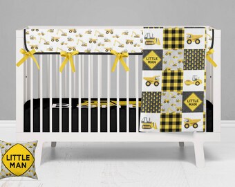 black and yellow crib bedding