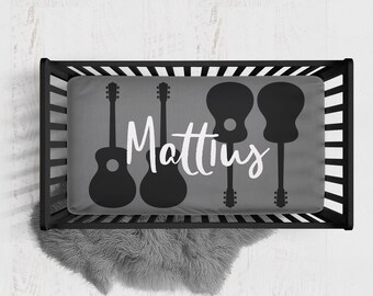 guitar baby bedding