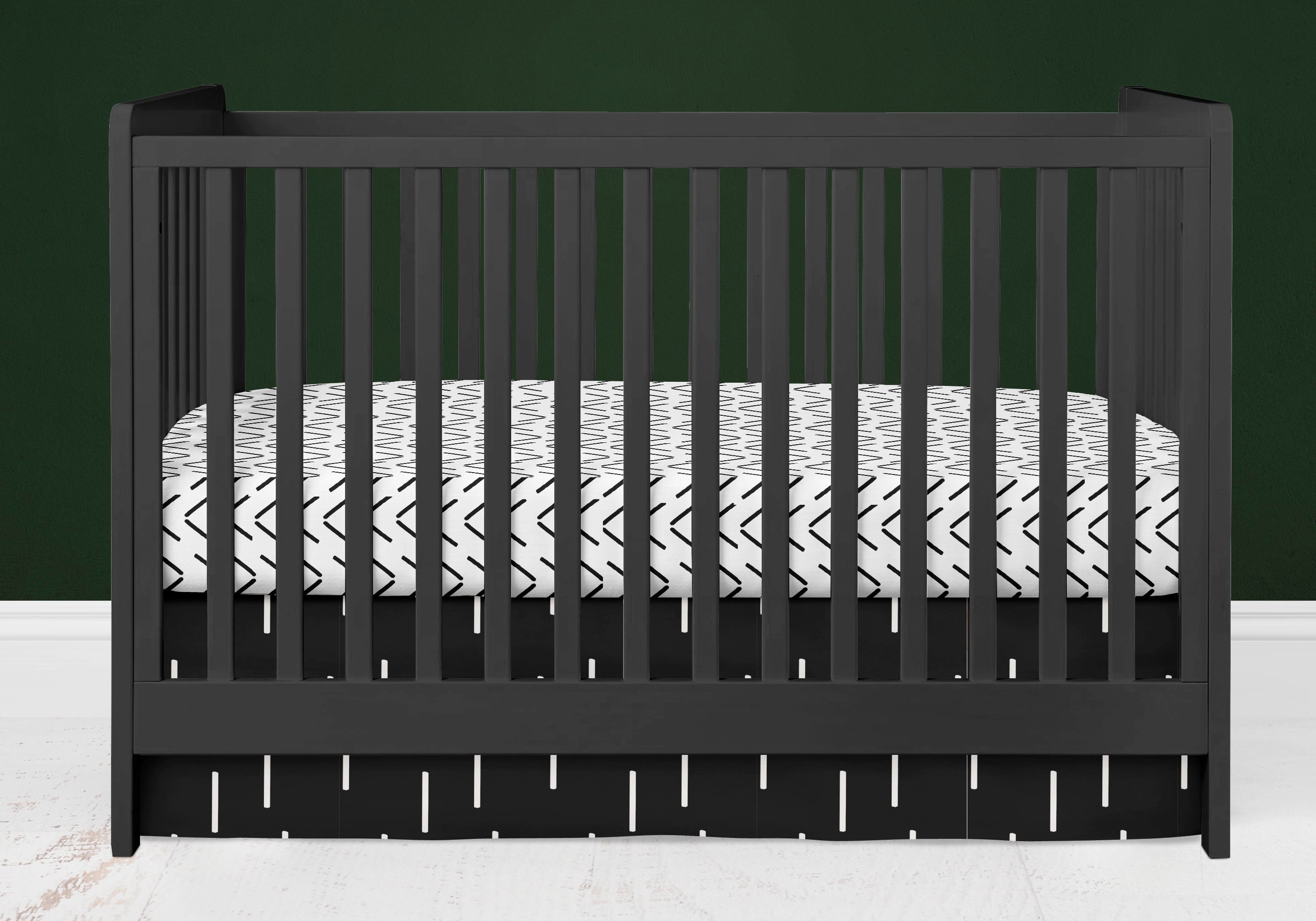 Boho Crib Bedding Set Hunter Green Rust Bohemian Baby Etsy