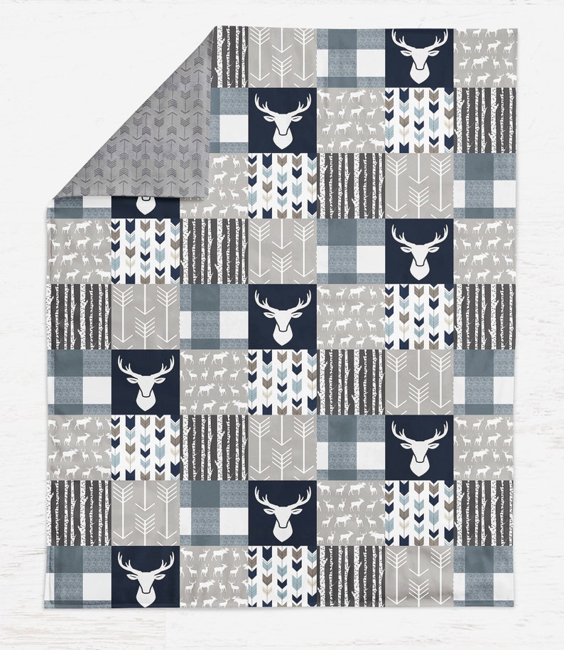 Woodlands Baby Boy Crib Bedding Personalized Crib Sheet Etsy