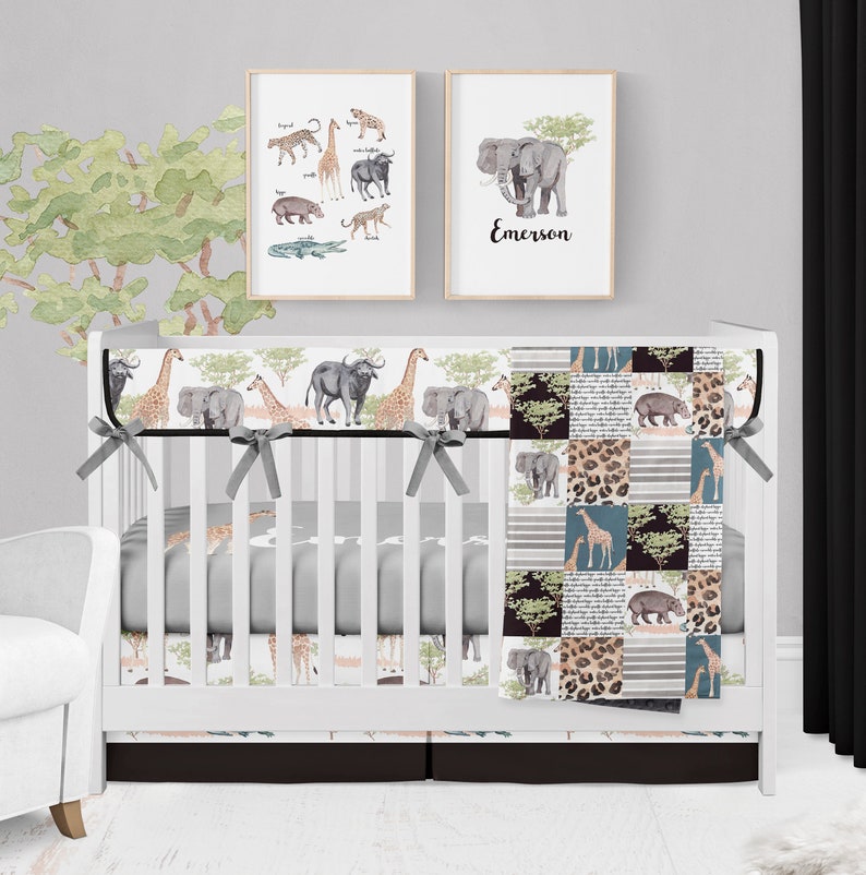 Curtains for Safari Nursery Bedroom Jungle Animals Curtain Etsy