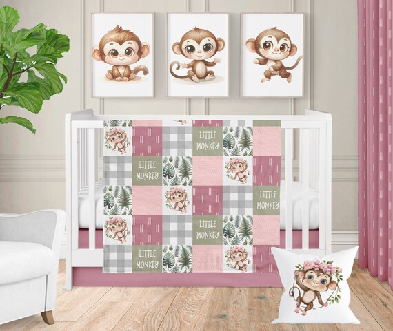 Monkey crib bedding set hotsell