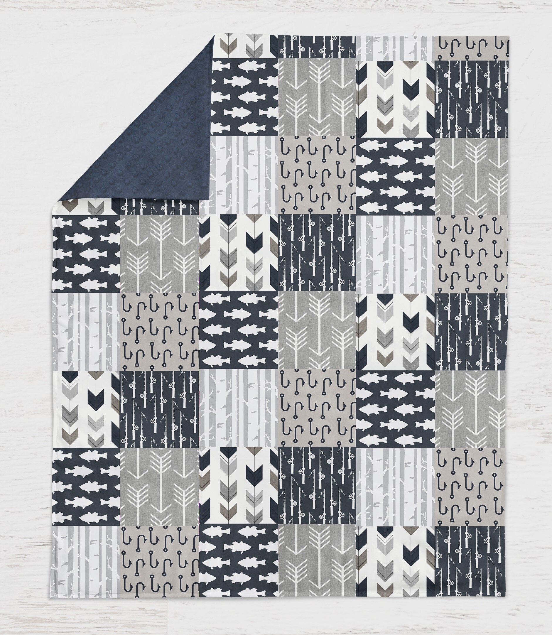 Baby Boy Crib Bedding Sets Fishing Nursery Personalized Fish Etsy