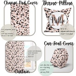 Leopard Crib Bedding Set, Girl Nursery Bedding, Pink and Black Cheetah