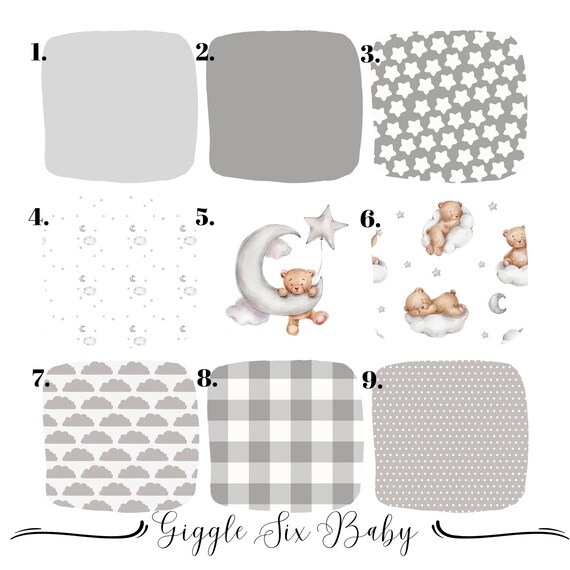 Crib Bedding Teddy Bear Nursery Theme Mix and Match Baby Bedding