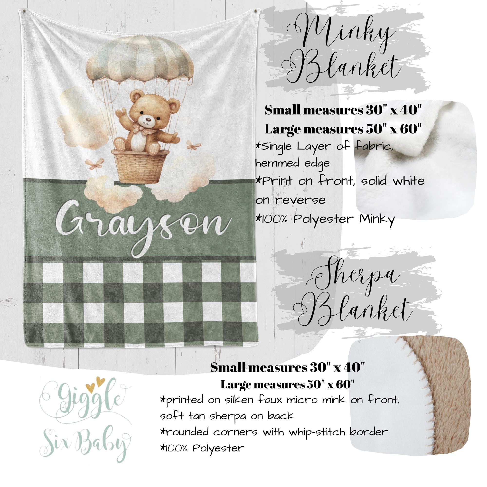 Aaricon Baby Crib Sheets - Bear & Balloons Pattern 52x28 Inch